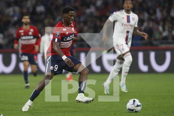 2022-10-30 - Jonathan DAVID of Lille during the French championship Ligue 1 football match between Olympique Lyonnais (Lyon) and LOSC Lille on October 30, 2022 at Groupama stadium in Decines-Charpieu near Lyon, France - FOOTBALL - FRENCH CHAMP - LYON V LILLE - FRENCH LIGUE 1 - SOCCER