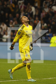 2022-10-30 - Anthony LOPES of Lyon during the French championship Ligue 1 football match between Olympique Lyonnais (Lyon) and LOSC Lille on October 30, 2022 at Groupama stadium in Decines-Charpieu near Lyon, France - FOOTBALL - FRENCH CHAMP - LYON V LILLE - FRENCH LIGUE 1 - SOCCER