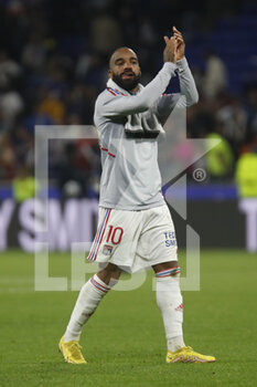 2022-10-30 - Alexandre LACAZETTE of Lyon during the French championship Ligue 1 football match between Olympique Lyonnais (Lyon) and LOSC Lille on October 30, 2022 at Groupama stadium in Decines-Charpieu near Lyon, France - FOOTBALL - FRENCH CHAMP - LYON V LILLE - FRENCH LIGUE 1 - SOCCER