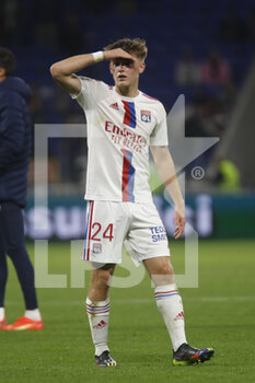 2022-10-30 - Johann LEPENANT of Lyon during the French championship Ligue 1 football match between Olympique Lyonnais (Lyon) and LOSC Lille on October 30, 2022 at Groupama stadium in Decines-Charpieu near Lyon, France - FOOTBALL - FRENCH CHAMP - LYON V LILLE - FRENCH LIGUE 1 - SOCCER