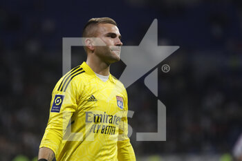 2022-10-30 - Anthony LOPES of Lyon during the French championship Ligue 1 football match between Olympique Lyonnais (Lyon) and LOSC Lille on October 30, 2022 at Groupama stadium in Decines-Charpieu near Lyon, France - FOOTBALL - FRENCH CHAMP - LYON V LILLE - FRENCH LIGUE 1 - SOCCER