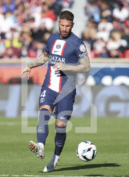 2022-11-13 - Sergio Ramos of PSG during the French championship Ligue 1 football match between Paris Saint-Germain and AJ Auxerre on November 13, 2022 at Parc des Princes stadium in Paris, France - FOOTBALL - FRENCH CHAMP - PARIS SG V AUXERRE - FRENCH LIGUE 1 - SOCCER