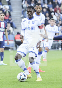 2022-11-13 - Birama Toure of Auxerre during the French championship Ligue 1 football match between Paris Saint-Germain and AJ Auxerre on November 13, 2022 at Parc des Princes stadium in Paris, France - FOOTBALL - FRENCH CHAMP - PARIS SG V AUXERRE - FRENCH LIGUE 1 - SOCCER