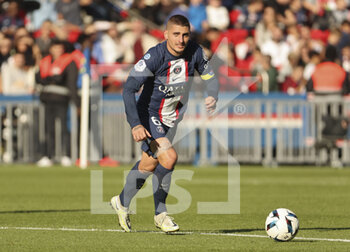 2022-11-13 - Marco Verratti of PSG during the French championship Ligue 1 football match between Paris Saint-Germain and AJ Auxerre on November 13, 2022 at Parc des Princes stadium in Paris, France - FOOTBALL - FRENCH CHAMP - PARIS SG V AUXERRE - FRENCH LIGUE 1 - SOCCER