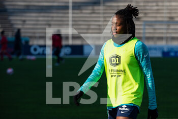 2022-01-15 - Oriane Jean Francois of Paris FC warms up ahead of the Women's French championship D1 Arkema football match between Paris FC and GPSO 92 Issy on January 15, 2022 at Robert Bobin stadium in Bondoufle, France - PARIS FC VS GPSO 92 ISSY - FRENCH WOMEN DIVISION 1 - SOCCER