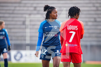 2022-01-15 - Oriane Jean Francois of Paris FC reacts during the Women's French championship D1 Arkema football match between Paris FC and GPSO 92 Issy on January 15, 2022 at Robert Bobin stadium in Bondoufle, France - PARIS FC VS GPSO 92 ISSY - FRENCH WOMEN DIVISION 1 - SOCCER