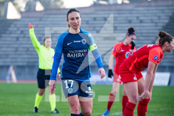 2022-01-15 - Gaetane Thiney of Paris FC reacts during the Women's French championship D1 Arkema football match between Paris FC and GPSO 92 Issy on January 15, 2022 at Robert Bobin stadium in Bondoufle, France - PARIS FC VS GPSO 92 ISSY - FRENCH WOMEN DIVISION 1 - SOCCER
