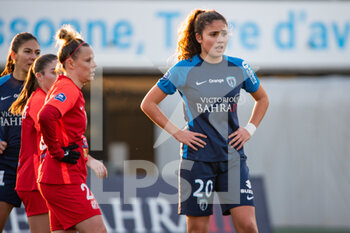 2022-01-15 - Louna Ribadeira of Paris FC reacts during the Women's French championship D1 Arkema football match between Paris FC and GPSO 92 Issy on January 15, 2022 at Robert Bobin stadium in Bondoufle, France - PARIS FC VS GPSO 92 ISSY - FRENCH WOMEN DIVISION 1 - SOCCER