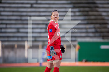 2022-02-05 - Maryne Gignoux of AS Saint Etienne reacts during the Women's French championship D1 Arkema football match between Paris FC and AS Saint-Etienne on February 5, 2022 at Robert Bobin stadium in Bondoufle, France - PARIS FC VS AS SAINT-ETIENNE - FRENCH WOMEN DIVISION 1 - SOCCER