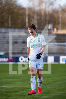 2022-02-05 - Elise Bonet of AS Saint Etienne reacts during the Women's French championship D1 Arkema football match between Paris FC and AS Saint-Etienne on February 5, 2022 at Robert Bobin stadium in Bondoufle, France - PARIS FC VS AS SAINT-ETIENNE - FRENCH WOMEN DIVISION 1 - SOCCER