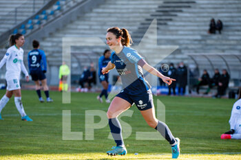 2022-02-05 - Gaetane Thiney of Paris FC celebrates after scoring during the Women's French championship D1 Arkema football match between Paris FC and AS Saint-Etienne on February 5, 2022 at Robert Bobin stadium in Bondoufle, France - PARIS FC VS AS SAINT-ETIENNE - FRENCH WOMEN DIVISION 1 - SOCCER