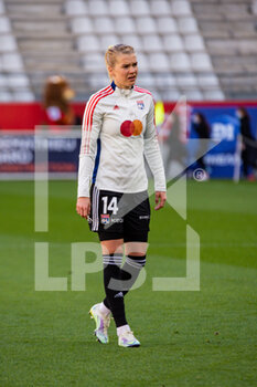 2022-02-27 - Ada Hegerberg of Olympique Lyonnais warms up ahead of the Women's French championship, D1 Arkema football match between Stade de Reims and Olympique Lyonnais (Lyon) on February 27, 2022 at Auguste Delaune stadium in Reims, France - STADE DE REIMS VS OLYMPIQUE LYONNAIS (LYON) - FRENCH WOMEN DIVISION 1 - SOCCER