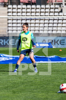 2022-04-03 - Mathilde Bourdieu of Paris FC warms up ahead of the Women's French championship, D1 Arkema football match between Paris FC and Paris Saint-Germain on April 3, 2022 at Sebastien Charlety stadium in Paris, France - PARIS FC VS PARIS SAINT-GERMAIN - FRENCH WOMEN DIVISION 1 - SOCCER