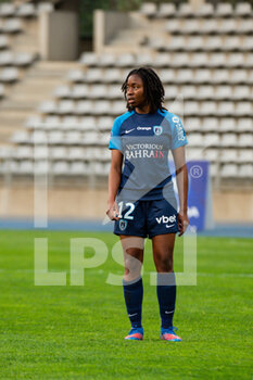 2022-04-15 - Oriane Jean Francois of Paris FC during the Women's French championship D1 Arkema football match between Paris FC and Montpellier HSC on April 15, 2022 at Charlety stadium in Paris, France - PARIS FC VS MONTPELLIER HSC - FRENCH WOMEN DIVISION 1 - SOCCER