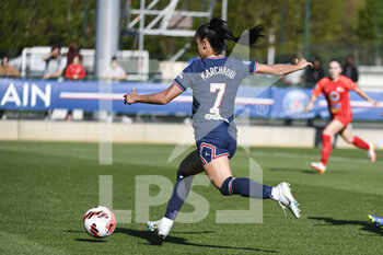 2022-04-16 - Sakina Karchaoui of PSG during the Women's French championship D1 Arkema football match between Paris Saint-Germain (PSG) and GPSO 92 Issy on April 16, 2022 at Georges Lefevre stadium in Saint-Germain-en-Laye, France - PARIS SAINT-GERMAIN (PSG) VS GPSO 92 ISSY - FRENCH WOMEN DIVISION 1 - SOCCER
