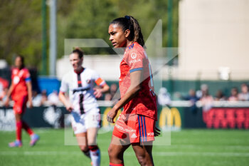 2022-04-17 - Catarina Macario of Olympique Lyonnais during the Women's French championship, D1 Arkema football match between FC Fleury 91 and Olympique Lyonnais (Lyon) on April 17, 2022 at Walter Felder stadium in Fleury-Merogis, France - FC FLEURY 91 VS OLYMPIQUE LYONNAIS (LYON) - FRENCH WOMEN DIVISION 1 - SOCCER