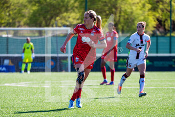 2022-04-17 - Lindsey Horan of Olympique Lyonnais during the Women's French championship, D1 Arkema football match between FC Fleury 91 and Olympique Lyonnais (Lyon) on April 17, 2022 at Walter Felder stadium in Fleury-Merogis, France - FC FLEURY 91 VS OLYMPIQUE LYONNAIS (LYON) - FRENCH WOMEN DIVISION 1 - SOCCER
