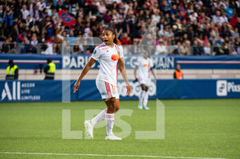 2022-05-29 - Catarina Macario of Olympique Lyonnais reacts during the Women's French championship, D1 Arkema football match between Paris Saint-Germain and Olympique Lyonnais (Lyon) on May 29, 2022 at Jean Bouin stadium in Paris, France - FOOTBALL - WOMEN'S FRENCH CHAMP - PARIS SG V OLYMPIQUE LYONNAIS - FRENCH WOMEN DIVISION 1 - SOCCER