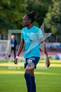 2022-06-01 - Ouleymata Sarr of Paris FC warms up ahead of the Women's French championship D1 Arkema football match between Paris FC and Dijon FCO on June 1, 2022 at Dominique Duvauchelle stadium in Creteil, France - FOOTBALL - WOMEN'S FRENCH CHAMP - PARIS FC V DIJON - FRENCH WOMEN DIVISION 1 - SOCCER