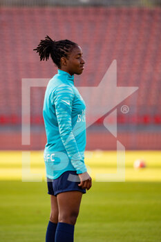 2022-06-01 - Oriane Jean Francois of Paris FC warms up ahead of the Women's French championship D1 Arkema football match between Paris FC and Dijon FCO on June 1, 2022 at Dominique Duvauchelle stadium in Creteil, France - FOOTBALL - WOMEN'S FRENCH CHAMP - PARIS FC V DIJON - FRENCH WOMEN DIVISION 1 - SOCCER