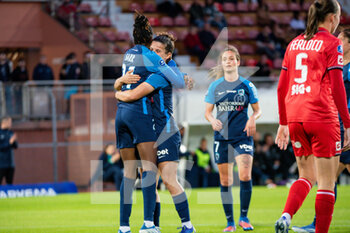 2022-06-01 - Ouleymata Sarr of Paris FC celebrates after scoring during the Women's French championship D1 Arkema football match between Paris FC and Dijon FCO on June 1, 2022 at Dominique Duvauchelle stadium in Creteil, France - FOOTBALL - WOMEN'S FRENCH CHAMP - PARIS FC V DIJON - FRENCH WOMEN DIVISION 1 - SOCCER