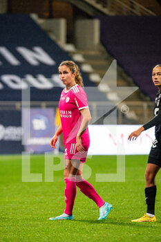 2022-10-14 - Tess Laplacette of Paris FC reacts during the Women's French championship D1 Arkema football match between Paris FC and Stade de Reims on October 14, 2022 at Charlety stadium in Paris, France - FOOTBALL - WOMEN'S FRENCH CHAMP - PARIS FC V STADE DE REIMS - FRENCH WOMEN DIVISION 1 - SOCCER