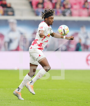 2022-10-01 - Mohamed Simakan of Leipzig during the German championship Bundesliga football match between RB Leipzig and VfL Bochum on October 1, 2022 at Red Bull Arena in Leipzig, Germany - FOOTBALL - GERMAN CHAMP - LEIPZIG V BOCHUM - GERMAN BUNDESLIGA - SOCCER