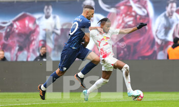 2022-10-01 - Christopher Nkunku of Leipzig, Ivan Ordets of Bochum during the German championship Bundesliga football match between RB Leipzig and VfL Bochum on October 1, 2022 at Red Bull Arena in Leipzig, Germany - FOOTBALL - GERMAN CHAMP - LEIPZIG V BOCHUM - GERMAN BUNDESLIGA - SOCCER
