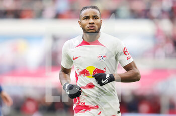2022-10-01 - Christopher Nkunku of Leipzig celebrates his goal 4-0 during the German championship Bundesliga football match between RB Leipzig and VfL Bochum on October 1, 2022 at Red Bull Arena in Leipzig, Germany - FOOTBALL - GERMAN CHAMP - LEIPZIG V BOCHUM - GERMAN BUNDESLIGA - SOCCER