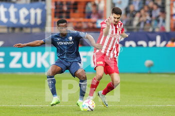 2022-10-23 - Jordi Osei-Tutu of Bochum and Diogo Leite of Union Berlin during the German championship Bundesliga football match between VfL Bochum and Union Berlin on October 23, 2022 at Vonovia Ruhrstadion in Bochum, Germany - FOOTBALL - GERMAN CHAMP - BOCHUM V UNION BERLIN - GERMAN BUNDESLIGA - SOCCER