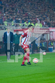 2022-11-13 - 10 JAMES RODRÍGUEZ of Olympiacos FC during Matchday 13, Greek Super League match between Olympiacos FC vs AEK FC at the Karaiskakis Stadium on November 13, 2022 in Athens, Greece. - OLYMPIACOS FC VS AEK FC - GREEK SUPER LEAGUE - SOCCER