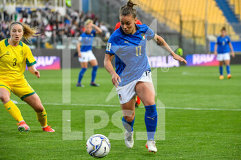 2022-04-08 - Lisa Boattin (Italy) in action - QUALIFICAZIONI MONDIALI 2023 - ITALIA FEMMINILE VS LITUANIA - FIFA WORLD CUP - SOCCER