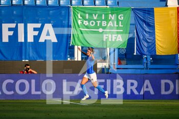 2022-09-06 - Italy's Valentina Giacinti celebrates after scoring a goal - WORLD CUP 2023 QUALIFIERS - ITALY WOMEN VS ROMANIA - FIFA WORLD CUP - SOCCER