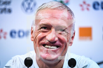 2022-11-14 - Didier DESCHAMPS of France during the press conference of the French team, preparation for the 2022 World Cup in Qatar, on November 14, 2022 at Centre National du Football in Clairefontaine-en-Yvelines, France - FOOTBALL - WORLD CUP 2022 - TRAINING OF THE FRENCH TEAM - FIFA WORLD CUP - SOCCER