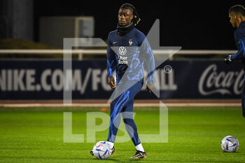 2022-11-14 - Eduardo CAMAVINGA of France during the training of the French team, preparation for the 2022 World Cup in Qatar, on November 14, 2022 at Centre National du Football in Clairefontaine-en-Yvelines, France - FOOTBALL - WORLD CUP 2022 - TRAINING OF THE FRENCH TEAM - FIFA WORLD CUP - SOCCER