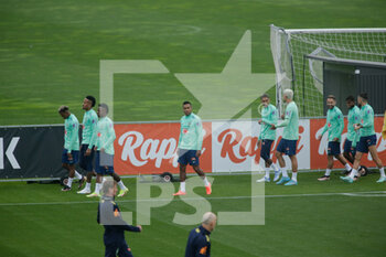 2022-11-14 - Brazil National Football team players during the first day of training of the Brazil National football team before the final stage of the Qatar 2022 World Cup,  at the Juventus Training Center in Turin, Italy  Photo Nderim Kaceli - TRAINING OF BRASIL TEAM - FIFA WORLD CUP - SOCCER
