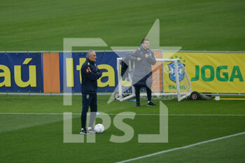 2022-11-14 - Tite head coach of Brazil during the first day of trying of the Brazil National football team before the final stage of the Qatar 2022 World Cup,  at the Juventus Training Center in Turin, Italy  Photo Nderim Kaceli - TRAINING OF BRASIL TEAM - FIFA WORLD CUP - SOCCER