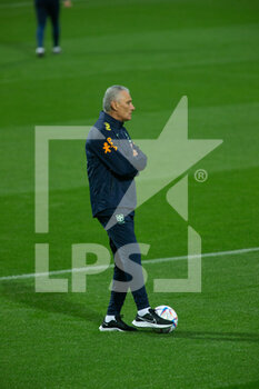 2022-11-14 - Tite head coach of Brazil during the first day of trying of the Brazil National football team before the final stage of the Qatar 2022 World Cup,  at the Juventus Training Center in Turin, Italy  Photo Nderim Kaceli - TRAINING OF BRASIL TEAM - FIFA WORLD CUP - SOCCER