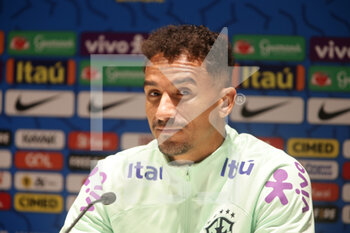 2022-11-15 - Danilo of Brazil during the press conference of the Brazil National football team before the final stage of the Qatar 2022 World Cup,  at the Juventus Training Center in Turin, Italy  Photo Nderim Kaceli - TRAINING OF BRASIL TEAM - FIFA WORLD CUP - SOCCER