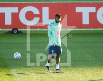 2022-11-16 - Fred of Brazil during Brazil National football team traning, before the finale stage of the World Cup 2022 in Qatar, at Juventus Training Center, 16 November 2022, Turin, Italy. Photo Nderim Kaceli - BRAZIL NATIONAL TEMA TRAINING - FIFA WORLD CUP - SOCCER