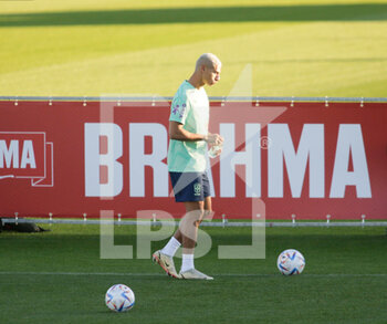 2022-11-16 - Richarlison of Brazil during Brazil National football team traning, before the finale stage of the World Cup 2022 in Qatar, at Juventus Training Center, 16 November 2022, Turin, Italy. Photo Nderim Kaceli - BRAZIL NATIONAL TEMA TRAINING - FIFA WORLD CUP - SOCCER