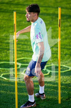 2022-11-16 - Lucas Paqueta of Brazil during Brazil National football team traning, before the finale stage of the World Cup 2022 in Qatar, at Juventus Training Center, 16 November 2022, Turin, Italy. Photo Nderim Kaceli - BRAZIL NATIONAL TEMA TRAINING - FIFA WORLD CUP - SOCCER
