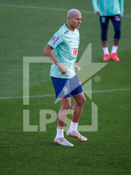 2022-11-16 - Richarlison of Brazil during Brazil National football team traning, before the finale stage of the World Cup 2022 in Qatar, at Juventus Training Center, 16 November 2022, Turin, Italy. Photo Nderim Kaceli - BRAZIL NATIONAL TEMA TRAINING - FIFA WORLD CUP - SOCCER
