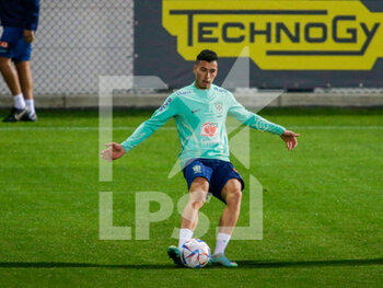 2022-11-16 - Gabriel Martinelli of Brazil during Brazil National football team traning, before the finale stage of the World Cup 2022 in Qatar, at Juventus Training Center, 16 November 2022, Turin, Italy. Photo Nderim Kaceli - BRAZIL NATIONAL TEMA TRAINING - FIFA WORLD CUP - SOCCER