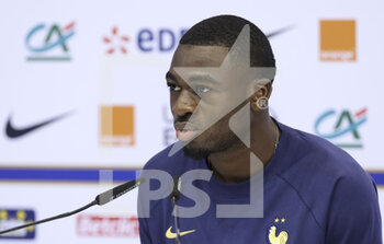 2022-11-19 - Youssouf Fofana of France during a press conference before Team France practice ahead of the FIFA World Cup 2022 on November 19, 2022 in Doha, Qatar - FOOTBALL - WORLD CUP 2022 - PREVIEWS - 19/11 - FIFA WORLD CUP - SOCCER