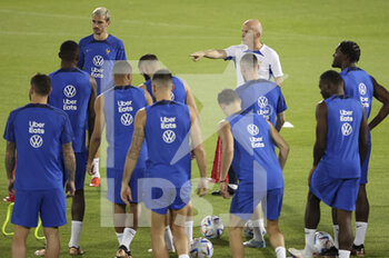2022-11-19 - Assistant-coach of France Guy Stephan during Team France practice ahead of the FIFA World Cup 2022 on November 19, 2022 in Doha, Qatar - FOOTBALL - WORLD CUP 2022 - PREVIEWS - 19/11 - FIFA WORLD CUP - SOCCER