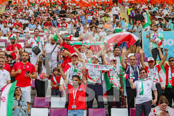 21/11/2022 - Iran fans during the FIFA World Cup 2022, Group B football match between England and Iran on November 21, 2022 at Khalifa International Stadium in Doha, Qatar - FOOTBALL - WORLD CUP 2022 - ENGLAND V IRAN - FIFA MONDIALI - CALCIO