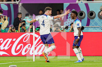 21/11/2022 - Bukayo Saka (17) of England scores a goal and celebrates 2-0 during the FIFA World Cup 2022, Group B football match between England and Iran on November 21, 2022 at Khalifa International Stadium in Doha, Qatar - FOOTBALL - WORLD CUP 2022 - ENGLAND V IRAN - FIFA MONDIALI - CALCIO