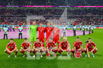 21/11/2022 - Team of Wales during the FIFA World Cup 2022, Group B football match between United States and Wales on November 21, 2022 at Ahmad Bin Ali Stadium in Ar-Rayyan, Qatar - FOOTBALL - WORLD CUP 2022 - UNITED STATES V WALES - FIFA MONDIALI - CALCIO