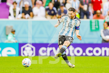 22/11/2022 - Lionel Messi (10) of Argentina during the FIFA World Cup 2022, Group C football match between Argentina and Saudi Arabia on November 22, 2022 at Lusail Stadium in Al Daayen, Qatar - FOOTBALL - WORLD CUP 2022 - ARGENTINA V SAUDI ARABIA - FIFA MONDIALI - CALCIO